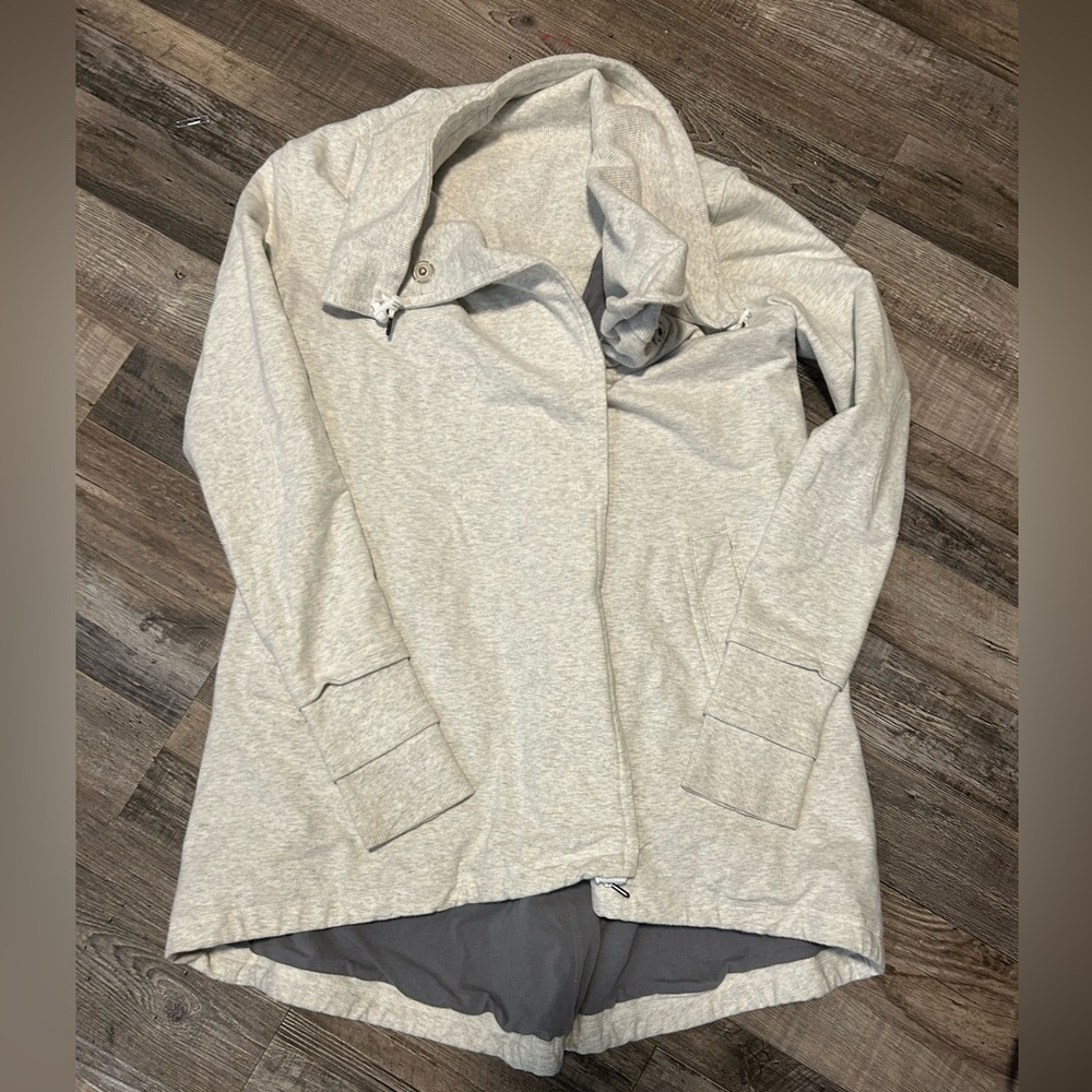 Light Gray Hooded Jacket